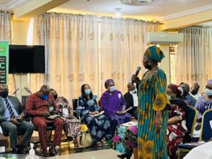 A cross-section of FCT staff members at the meeting