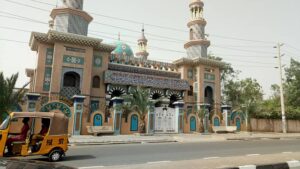 The mosque Alhaji Bashir Tofa built at his house in Gandun Albasa quarters of Kano City