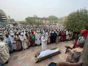 The funeral prayer for Alhaji Bashir Tofa