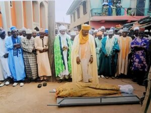 Funeral prayer for Dr. Abdulhameed Agaka