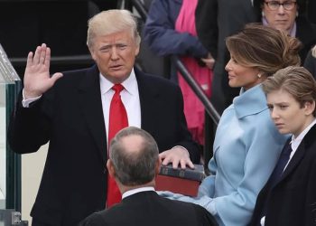 Trump does not swear on Bible during inauguration, no impact on oath