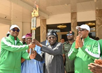 Tinubu flags off Torch of Unity movement for National Sports Festival 