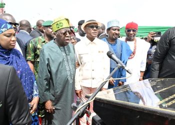 We’ll welcome Wike the day he decides to join APC, says Tinubu at road commissioning